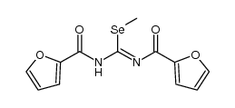 methyl N,N'-di(fur-2-ylcarbonyl)-imidoselenocarbamate结构式
