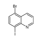 5-溴-8-碘喹啉结构式