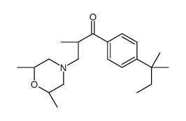 3-[(2R,6S)-2,6-dimethylmorpholin-4-yl]-2-methyl-1-[4-(2-methylbutan-2-yl)phenyl]propan-1-one Structure