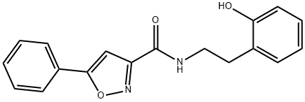 N-(2-hydroxyphenethyl)-5-phenylisoxazole-3-carboxaMide Structure