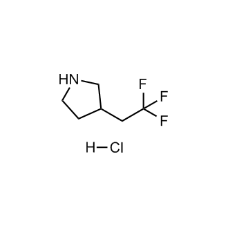 3-(2,2,2-三氟乙基)吡咯烷盐酸盐结构式