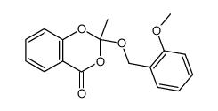 2-(2-methoxybenzyloxy)-2-methyl-4H-1,3-benzodioxin-4-one结构式