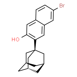 3-(金刚烷-1-基)-6-溴萘-2-醇结构式