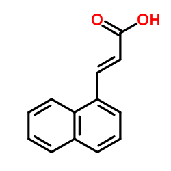 (2E)-3-(1-Naphthyl)acrylic acid Structure