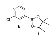 3-BROMO-2-CHLOROPYRIDINE-4-BORONIC ACID PINACOL ESTER Structure