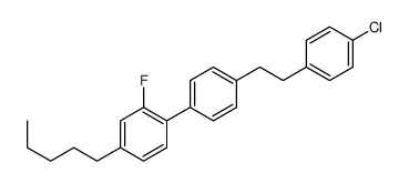 1-[4-[2-(4-chlorophenyl)ethyl]phenyl]-2-fluoro-4-pentylbenzene Structure