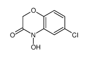 4-Hydroxy-6-chloro-2,3-dihydro-4H-1,4-benzooxazine-3-one结构式