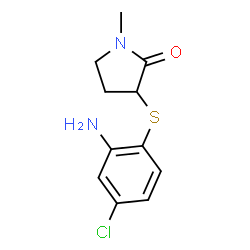 3-[(2-氨基-4-氯苯基)磺酰基]-1-甲基吡咯-2-酮结构式