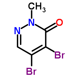 4,5-Dibromo-2-methyl-3(2H)-pyridazinone structure