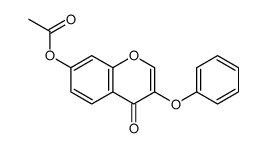 (4-oxo-3-phenoxychromen-7-yl) acetate结构式