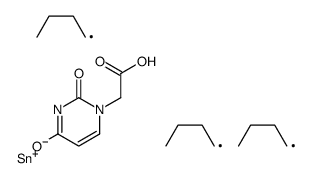 tributylstannyl 2-(2,4-dioxopyrimidin-1-yl)acetate结构式