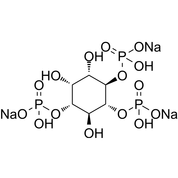 D-肌醇-1,4,5-三磷酸钠盐结构式