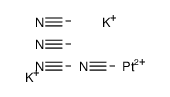dipotassium,platinum(2+),tetracyanide Structure