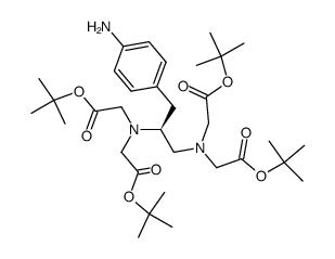(S)-4-氨基苄基乙二胺四乙酸四(叔丁基)酯结构式