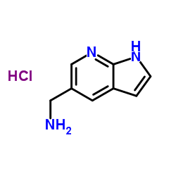 1h-吡咯并[2,3-b]吡啶-5-基甲胺盐酸盐结构式