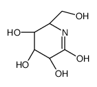 5-amino-5-deoxygluconic acid delta-lactam structure