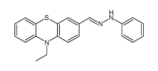10-ethyl-10H-phenothiazine-3-carbaldehyde phenylhydrazone结构式