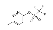 Trifluoromethanesulfonic acid 6-methylpyridazine-3-yl ester结构式