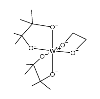 (1,2-ethanediolato)bis(2,3-dimethyl-2,3-butanediolato-O,O')tungsten(VI) Structure