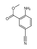 2-氨基-5-氰基苯甲酸甲酯结构式