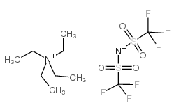 四乙铵双((三氟甲基)磺酰基)酰胺结构式
