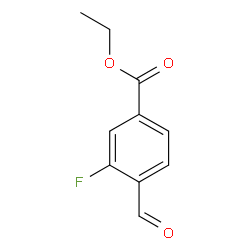 3-氟-4-甲酰基苯甲酸乙酯结构式