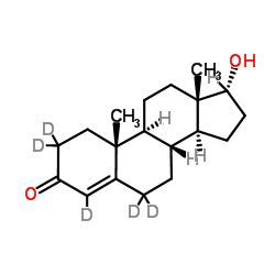 表睾酮-D5结构式