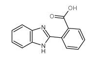2-(1H-苯并咪唑-2-基)苯甲酸结构式