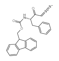 (s)-3-fmoc-amino-1-diazo-3-phenyl-2-butanone Structure