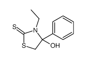3-ethyl-4-hydroxy-4-phenyl-1,3-thiazolidine-2-thione结构式