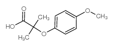 2-(4-甲氧基苯氧基)-2-甲基丙酸结构式