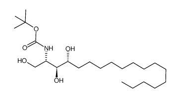N-tert-Butyloxycarbonyl-D-ribo-phytosphingosine structure