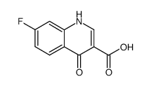 7-fluoro-1,4-dihydro-4-oxo-3-quinolinecarboxylic acid Structure
