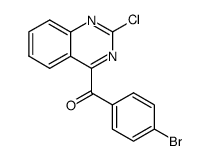 2-chloro-4-(p-bromobenzoyl)quinazoline Structure