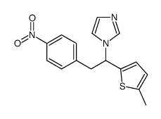 1-[1-(5-methylthiophen-2-yl)-2-(4-nitrophenyl)ethyl]imidazole结构式