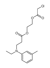 2-(2-chloroacetyl)oxyethyl 3-(N-ethyl-3-methylanilino)propanoate Structure