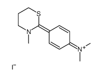 N,N-dimethyl-4-(3-methyl-5,6-dihydro-4H-1,3-thiazin-3-ium-2-yl)aniline,iodide Structure