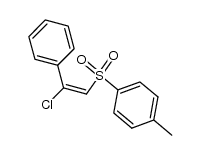 (E)-1-((2-chloro-2-phenylvinyl)sulfonyl)-4-methylbenzene结构式