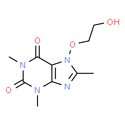 7-(beta-Hydroxyaethoxy)-8-methyltheophyllin [German] structure