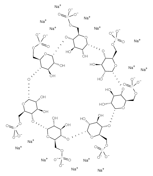 β-CYCLODEXTRIN PHOSPHATE SODIUM SALT Structure
