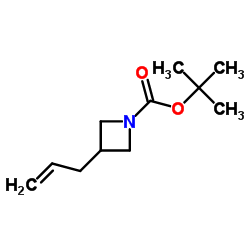 3-(丙-2-烯-1-基)氮杂环丁烷-1-羧酸叔丁酯结构式