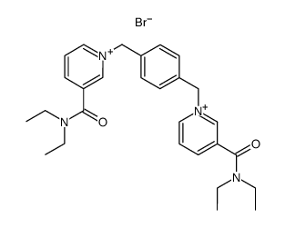 α,α'-bis[3-(N,N-diethylcarbamoyl)pyridiniumyl]-p-xylene dibromide结构式