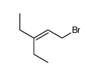 1-bromo-3-ethylpent-2-ene Structure