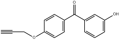 (3-Hydroxyphenyl)(4-(prop-2-yn-1-yloxy)phenyl)methanone结构式