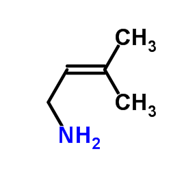 3-Methyl-2-buten-1-amine structure