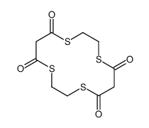 1,4,8,11-tetrathiacyclotetradecane-5,7,12,14-tetrone结构式