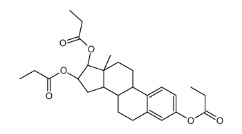 estra-1,3,5(10)-triene-3,16alpha,17beta-triol tripropionate结构式