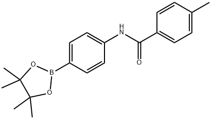 4-(4-甲基苯甲酰基氨基)苯硼酸频哪醇酯结构式