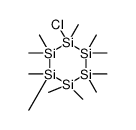 1-chloro-1,2,2,3,3,4,4,5,5,6,6-undecamethylhexasilinane结构式