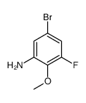 5-溴-3-氟-2-甲氧基苯胺结构式